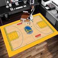Golden State Warriors logo Print Area Rug - Soft, Washable Non-Slip Indoor Mat for Office Chairs, Living Room, Home Office Decorative Rug 40cmx60cm yellow