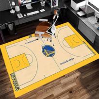 Golden State Warriors logo Print Area Rug - Soft, Washable Non-Slip Indoor Mat for Office Chairs, Living Room, Home Office Decorative Rug 50cmx80cm