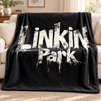 Linkin Park blanket Flannel Blanket Soft Cozy Plush Throw for Sofa Bed Lightweight Home Decoration Outdoor camping 100cmx150cm white