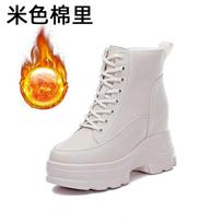 Trumpi aulinukai Moteriški Nauji visi tinkantys moteriški batai Vidinis paaukštinimas stora apačia britiško stiliaus Martin Boots ploni batai 35