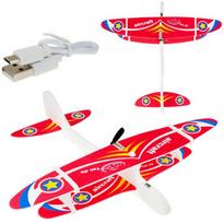 Putplasčio lėktuvas su usb, 1 vnt.