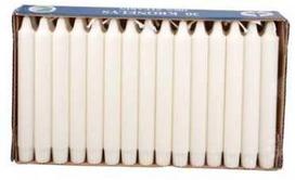 Multi Karūnos formos žvakės Ø23 x H200mm, dega 7 valandas, baltos, pažymėtos Swan, 30 vnt./pak.