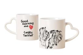 Cesky Terrier, Czech Terrier, Bohemian Terrier - cup with a dog, adorable cup with a heart-shaped handle, universal gift from the Art-Dog brand balta