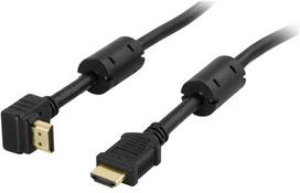 DELTACO kampuotas HDMI kabelis, HDMI High Speed su Ethernet, 0,5 m, juodas
