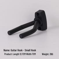 Gravity Lock Wooden Guitar Wall Mount – No-Drill, Anti-Drop Hook for Folk & Classical Guitars brown