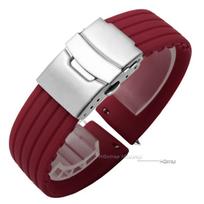 Silikoninė laikrodžio apyrankė Greito atsegimo guminė laikrodžio juosta 18mm 20mm 22mm 24mm Riešo dirželis Laikrodžių priedai Pakeičiama laikrodžio apyrankė 18mm&no logo gray