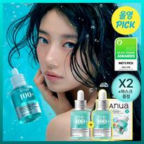 Anua PDRN Hyaluronic Acid Capsule 100 Serum 30ml (2-pack, 60ml total) blue