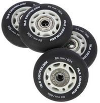 PU 64x24 82A MATINE Juodas (4 vnt.) + ABEC-9 (8 vnt.) NILS EXTREME RINKINYS