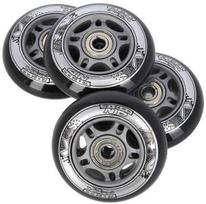PU 72x24 82A Juodas N (4 vnt.) + ABEC-9 (8 vnt.) NILS EXTREME SET