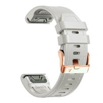 Dirželis 20 mm Garmin Fenix 8 43 mm 7S 6S Pro 5S Plus odinis silikoninis dirželis Epix Pro Gen 2 42 mm apyrankei moteriška apyrankė Quickfit 20mm white