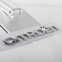 1 vnt. ABS Automobilio raidės Emblema Galinės bagažinės Logotipo Lipdukas Automobilio Aksesuarai Citroen C4 C3 C5 C1 DS3 DS5 DS4 Jumper Berlingo Numero PR7 1pc for Citroen sidabras