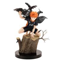 New Haikyuu Anime Figure Hinata Shoyo Kageyama Tobio Barefoot Squatting Crow Collectible Model Desktop Ornament Adult Gift black