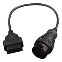 For Mercedes 38Pin Full PIN To 16 Pin OBD2 Adapter Connector Cable For Mercedes 38Pin OBD Diagnostic Cable Adapter OBD2 Scanner gray