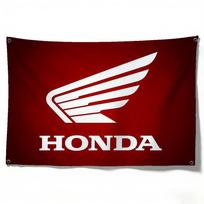 Motociklas HONDA Premium Vėliava 120g Poliesteris Ekologiškas Spaudinys Atsparus Vandeniui Atsparus Dilimui Namų vakarėlio Dekoracija Vėliava (as the picture,50x70cm) red
