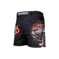 ANOTHERBOXER Orange Tiger MMA Shorts Unisex Stretch Fight Training Boxing Muay Thai Grappling XXL black