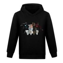 Game Skibidi Toilet Hoodie Kids Funny Speaker Man Camcorderman Clothes for Boys Hoody Sweatshirts Toddler Girls Outerwear 130 black