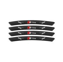 4 vnt. Automobilio logotipo aliumininiai lipdukai Automobilio ratlankių stebulės dekoravimui rmvl7 S RS A3 A4 B8 8P 8V A6 C7 A5 Q5 B7 B6 B9 Q7 A1 Priedas black