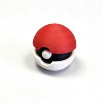 New Arrival  Pokeball Fidget Keychain, Press Button Stress Relief Toy, Cute Bag Accessories red