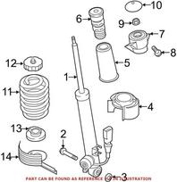 VAG Audi C7 A6 A6 S6 RS6 A7 S7 RS7 galinio amortizatoriaus laikiklis 4G0513353D Originalus