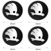 4 vnt. 56/60/65/68 mm ratų centriniai dangteliai Lipdukas Ratlankio ff21 Dangtelis Skoda Octavia A5 3 2 VRS Vision Kodiaq Favorit Rapid Fabia white