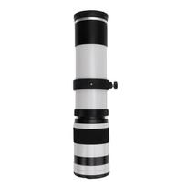 420 to 800mm Telephoto Zoom Lens F8.3 Optical Glass Manual Telephoto Lens for E Mount Mirrorless Camera balta