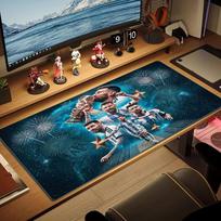 Messi Color Mouse Pad Large Gaming Table Cushion Non-slip Laptop Tablet Big Mousepad XXL Mat Mini PC Playmat With Lock edge 40cmx90cm(15.7x35.4inch)