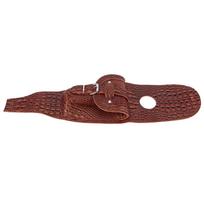 Motorcycle PU Leather Gas Fuel Tank Cover Panel Pad Bib with Pouch Motorbike Accessory Brown crocodile