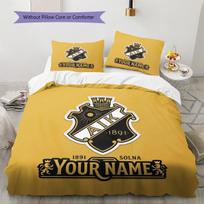 Custom Name AIK Solna Pattern Bedding Quilt Set  Home Decoration  Gift (1 * duvet cover + 2 * pillowcase  without core) 155x200cm