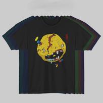 Cyberpunk T Shirt Unisex Psychedelic Horror Smiley Face Graphic Gamer Tee L yellow