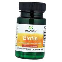 Biotinas, Biotin 5000, Swanson 100 kaps. (36280063) 30caps