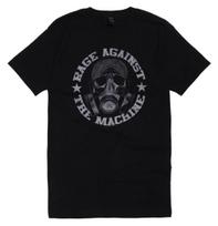 Rage Against The Machine Gas Mask Black Unisex T-shirt S gray