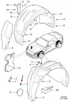 JAGUAR F-TYPE kupė X152 priekinis dešinysis arkos apdailos elementas T2R17445 NAUJAS ORIGINALUS