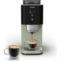 Kavos aparatas Krups Coffee Crush SA401LE0, 15 bar, juodas / žalias