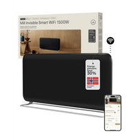 Šildytuvas Mill Invisible Smart WiFi G4 1500 W, panelinis, juodas