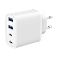 Greitasis įkroviklis Gembird GaN USB PD 40 W, 4 jungtys, baltas
