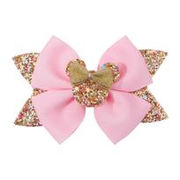 2Pcs/lot Baby Girl Lovely Polka Dot Bow Hair Clips for Hair kids Cartoon Hairpins Boutique Dress Hair Accessories Gift Set Size fits all white