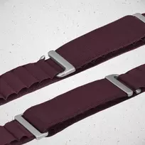Mobilize Nylon Watch Band - Alpine - Titanium Connector - for Apple 38/40/41mm - Bordeaux