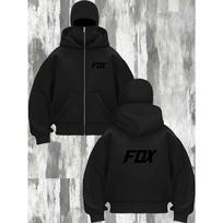 Autumn/Winter Couple Hooded Zipper Sweatshirt Loose Hooded Casual Top Warm Long Sleeve XXXL gray