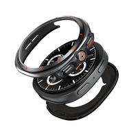 Metalinis dėklas-apsauga Samsung Galaxy Watch 8 44mm 40mm, kietas buferis, apsauginiai dėklai GALAXY WATCH 8 40/44mm, priedai for Galaxy 8 44mm black