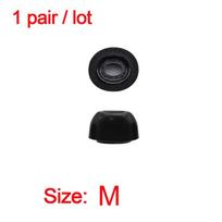 Headset Ear pads Replacement Memory Foam Ear Tips Earplugs Cap Earbuds Cover M(1 pair) black