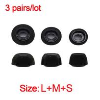 Headset Ear pads Replacement Memory Foam Ear Tips Earplugs Cap Earbuds Cover SML(3 pairs)