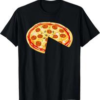 Pizza Missing A Slice Matching Set Couple Family TShirt T-Shirt XXL juoda
