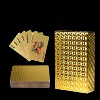 Pokerio kortos Neperšlampamos Auksinės Žaidimo kortų rinkinys PVC Rūšys Magija Dmagic Pakuotė Stalo žaidimas Dovana Kolekcija brown