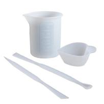 Stir Stick Stirring Rods Epoxy Liquid Mixing Rods Silicone Cup Mixed Measure Cup gray