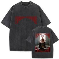 Vintažiniai skalbti Florence The Machine Everybody Scream T-shirt vyrams ir moterims Estetiškas didelio dydžio medvilninis T-shirt M black