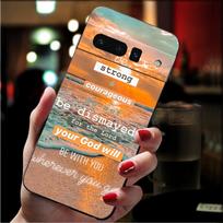 Phone Case for Google Pixel 10 9 Pro XL 9A 8 7 6 Pro Pixel 8A 7A 6A Pixel 8 7 6 5 Bible verse Jesus Christian Case Google Pixel 7 Pro brown
