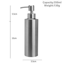 Skysto muilo dozatorius buteliukas gelio buteliukas 304 nerūdijančio plieno losjono siurblys rankų muilas virtuvės vonios dozatorius 250ml/350ml/550ml gray