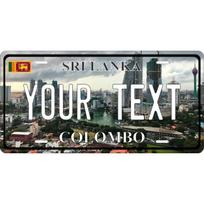 Vintage Sri Lanka Colombo City Metal Plaque Waterproof Home Decor balta