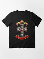Guns N' Roses Kids Youth Official Cross T-Shirt Essential T-Shirt 3XL juoda