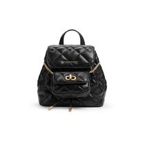 Charles & Keith Summer High-Value Popular Versatile Dopamine Diamond Soft Chain Multi-Use Detachable Mother Bag PU Backpack Small CK2-60151400 Shopping Bag (Random),Cream Milk White black